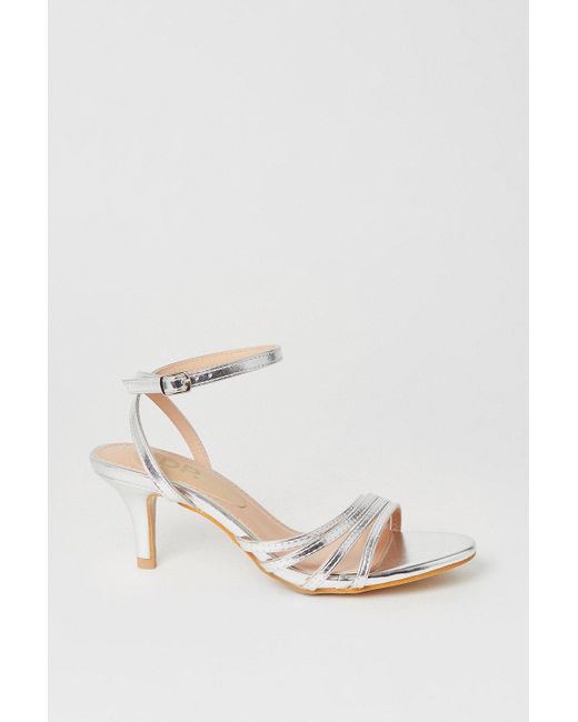 Dorothy Perkins Natural Good For The Sole: Wide Sana Strappy Heeled Sandals