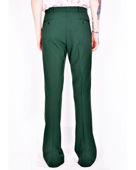 DOSHABURI Wool Egonlab. Ss22tr01b Flared Egonic Pants Deep Green (new Season  Ss22) for Men | Lyst
