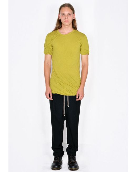 Rick Owens DOUBLE layered neck knit tee-