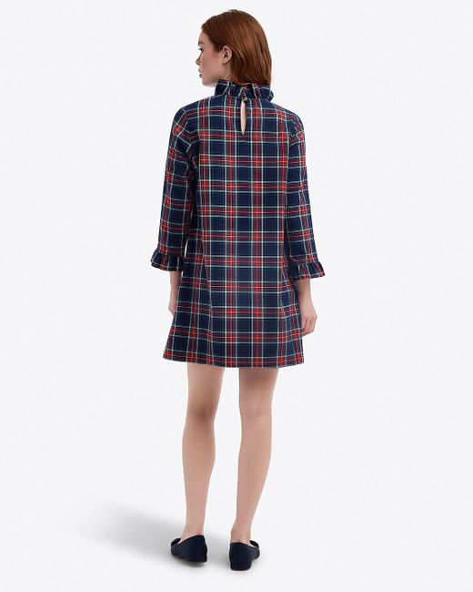 Draper James Blue Lindsay Dress In Georgia Plaid