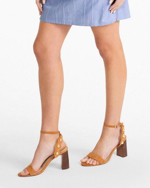 Draper James White Gold Stud Heel