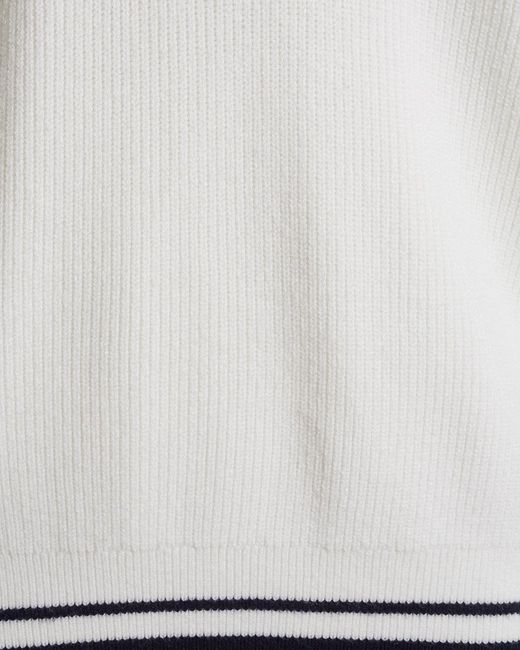 Draper James White Quarterzip Sweater