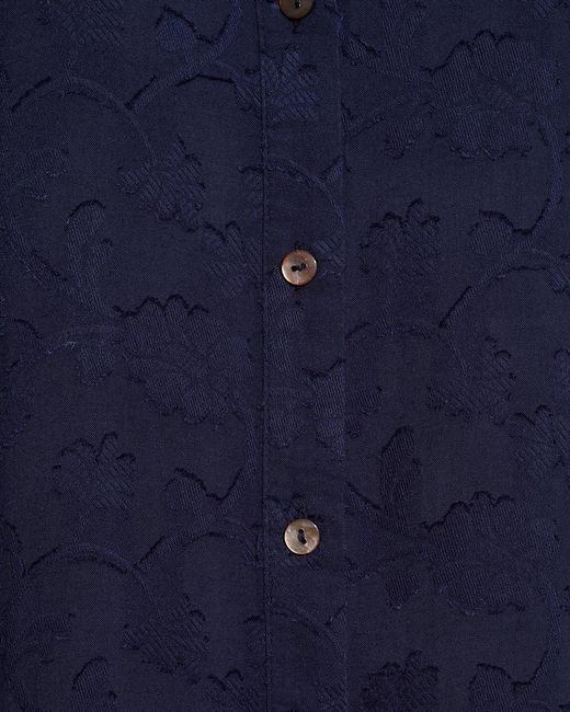 Draper James Blue Long-sleeve Button Down Top