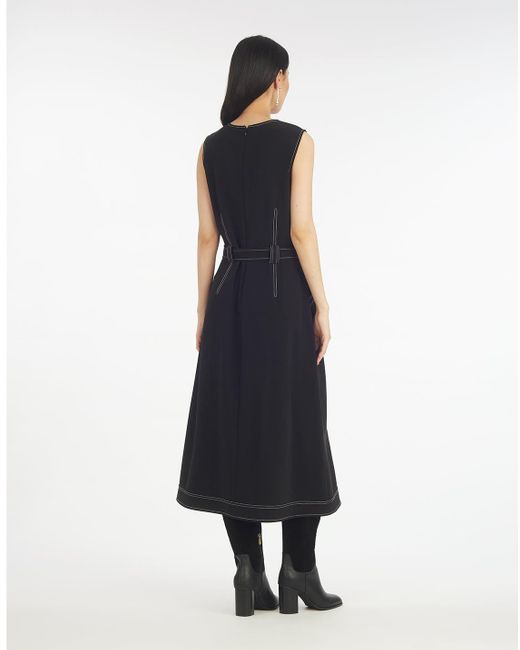 Draper James Blue Juno Sleeveless Utility Dress In Belle Meade Black