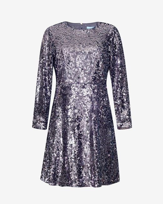 Draper James White Ruby Mini Dress In Sequins