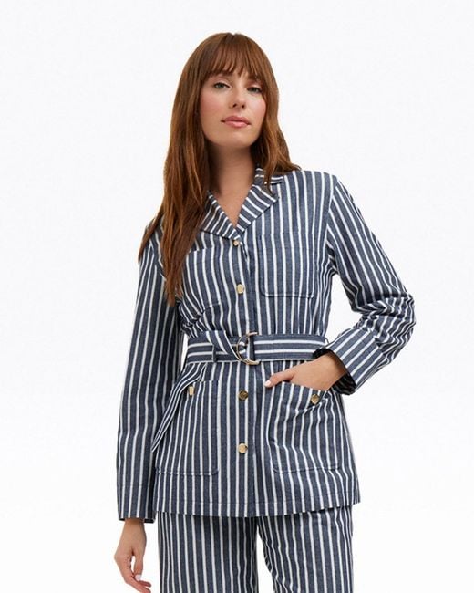 Draper James Blue Utility Jacket