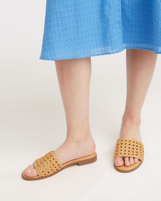 Draper James White Rattan Sandal