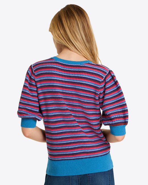 Draper James Gray Annabelle Short-sleeve Sweater