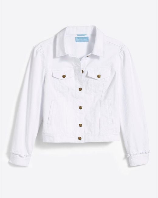 Draper James White Denim Jacket