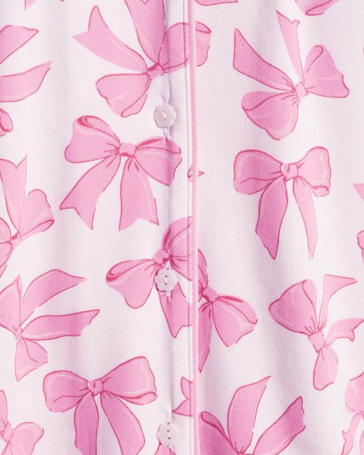 Draper James Pink Linda Pajama Set In Be Mine Bow