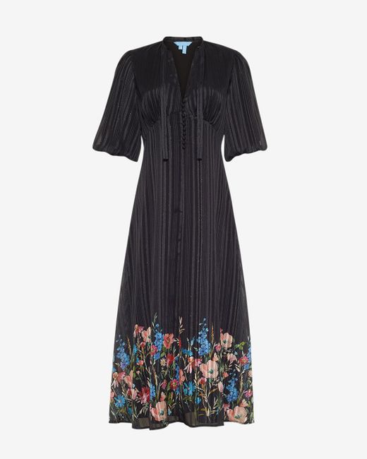 Draper James Blue Maisy Midi Dress In Moonlit Blooms