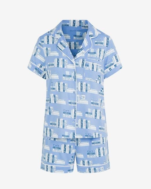Draper James Blue Sara Pajama Set In Bookstack