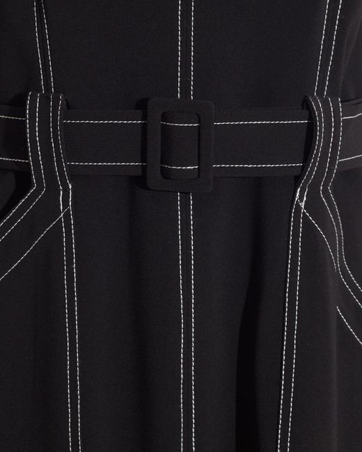 Draper James Blue Juno Sleeveless Utility Dress In Belle Meade Black