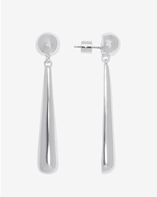 Draper James White Drops Earring In Silver