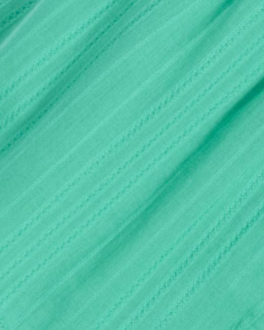 Draper James Green Smocked Waist Midi Skirt In Cotton Dobby