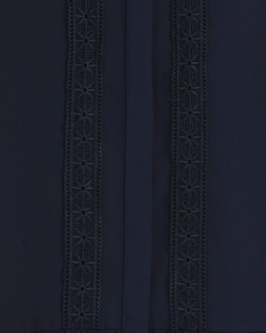 Draper James Blue Molly Mini Dress In Embroidered Stripe