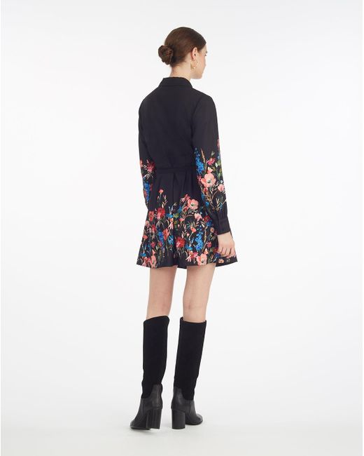 Draper James Blue Ellie Shirtdress In Moonlit Blooms