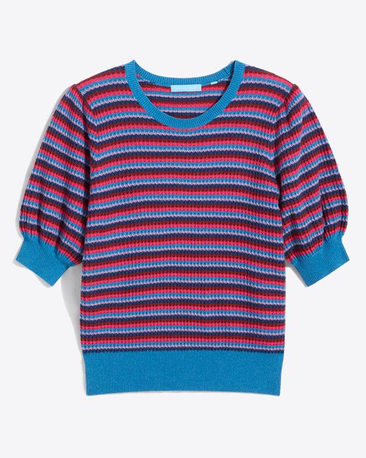 Draper James Gray Annabelle Short-sleeve Sweater