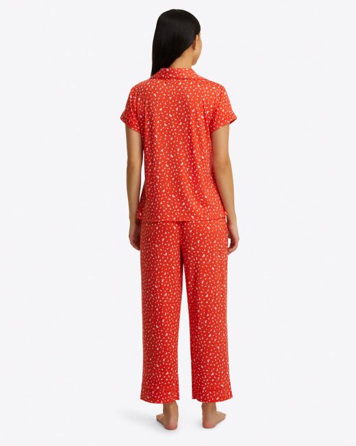 Draper James Red Linda Pajama Set In Falling Petals