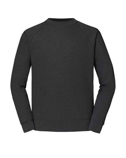 Fruit Of The Loom Klassiek Raglan Sweatshirt (licht Grafiet) in het Black