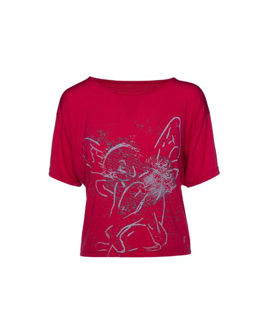 Conquista T-shirt Met Print in het Red