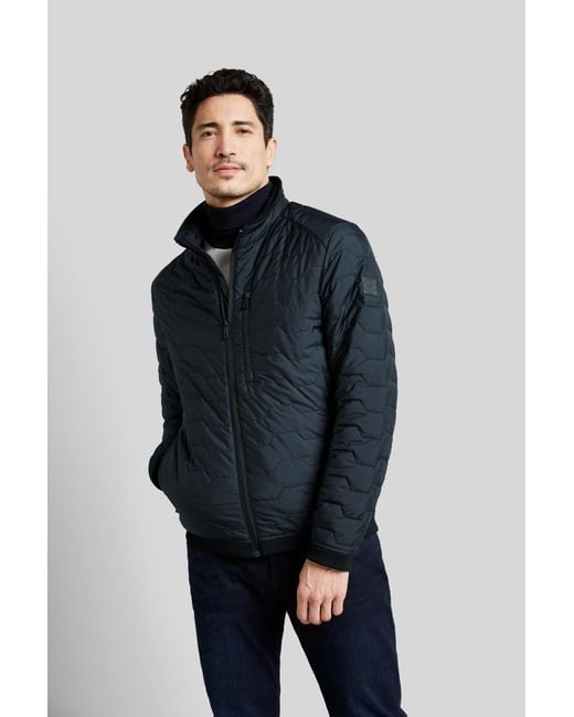 Bugatti Herren Blouson Met Moderne Opstaande Kraag in het Blue voor heren