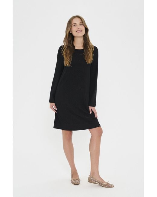 Saint Tropez Jurk Noriasz Jurk Regular Fit in het Black