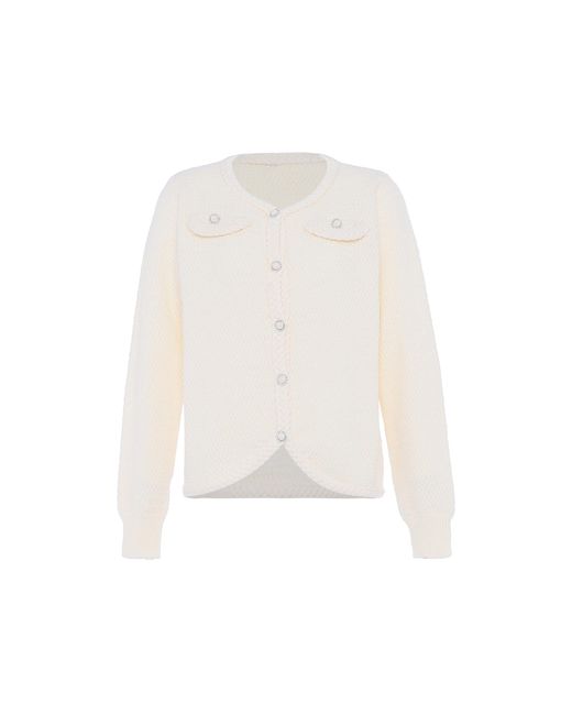 faina Jumper Wolwit in het White