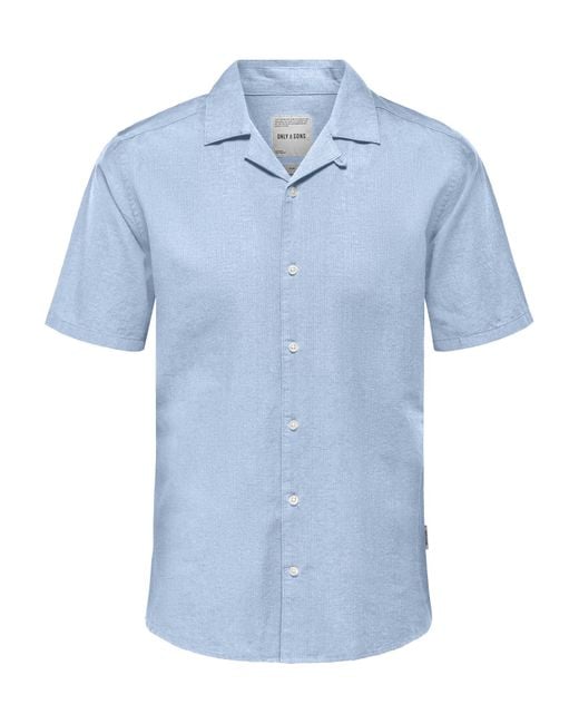 Only & Sons Overhemd in het Blue voor heren