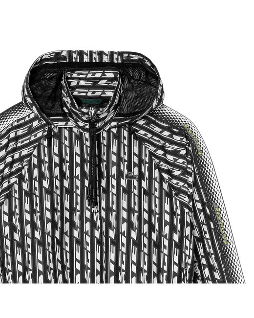 Lacoste Oversized Track Jacket Met Capuchon in het Black