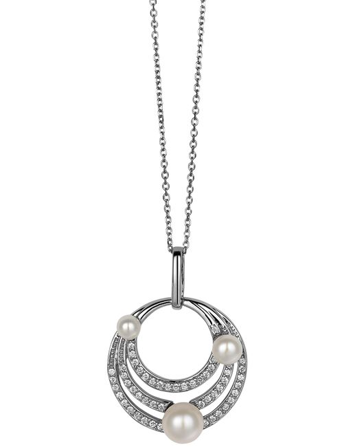 Orphelia Dames 925 Sterling Zilveren Ketting Met Hanger in het Black