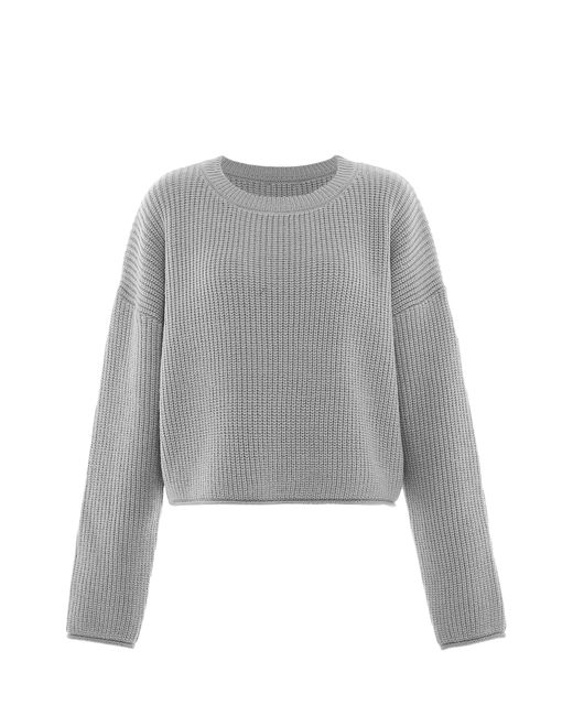 myMo Jumper Dames Licht Grijs Melange in het Gray