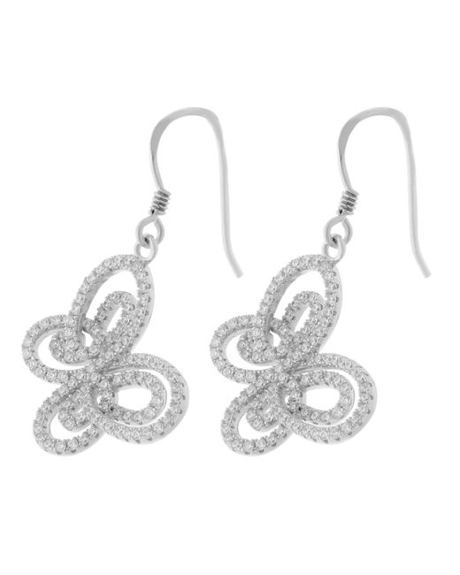 Orphelia White 925 Sterling Drop Earrings