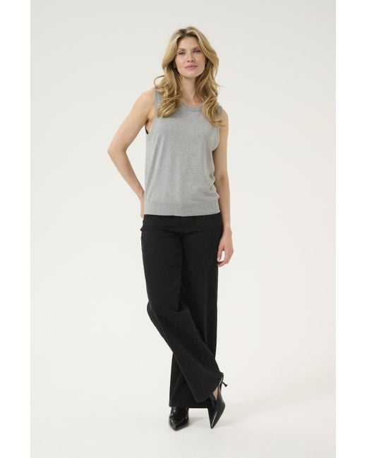 Kaffe Gray Strickpullover Regular Fit