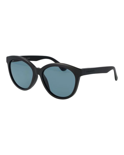 Serengeti Blue Black Plastic Sunglasses