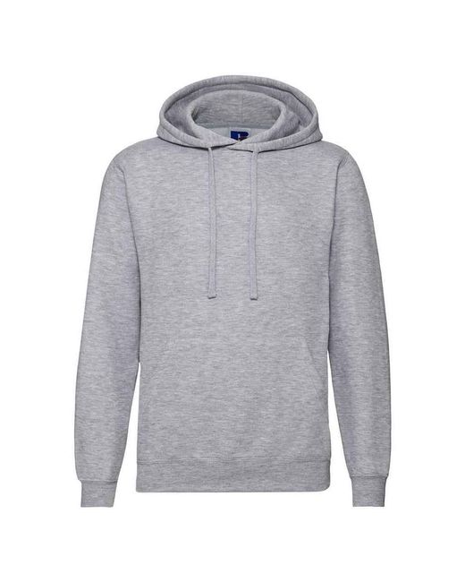 Russell Gray Adult Hooded Sweatshirt (Light Oxford)