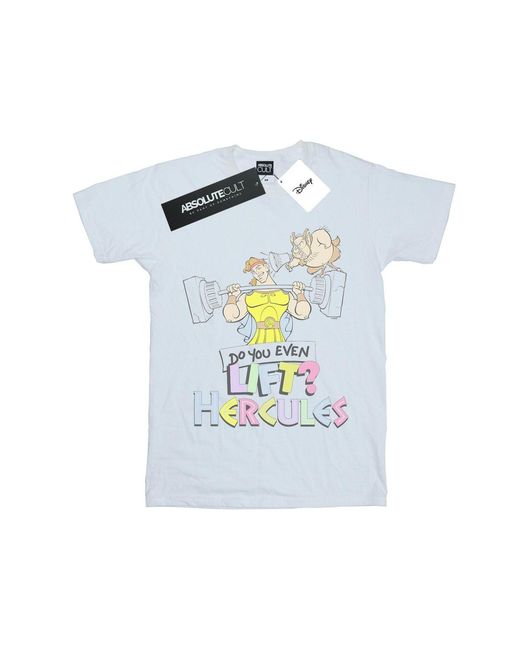Disney Blue Hercules Do You Even Lift? T-Shirt for men