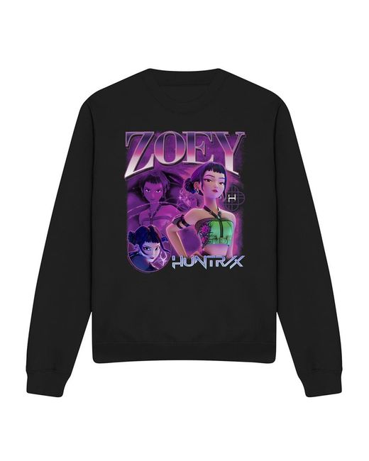 K-Pop Demon Hunters Gray Adult Huntr/X Zoey Sweatshirt