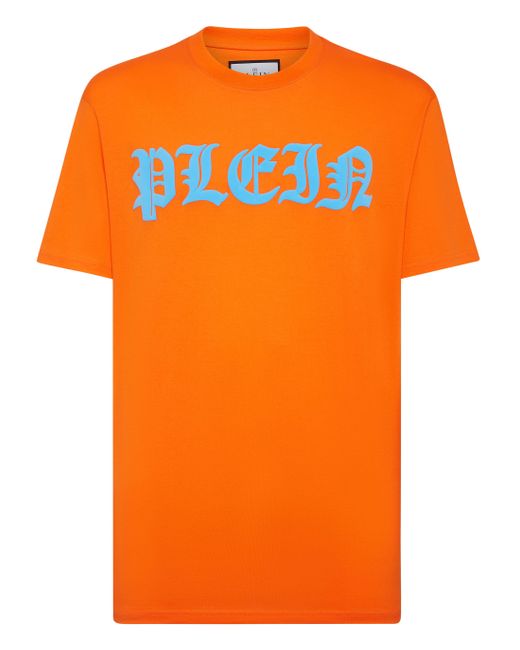 Philipp Plein T-Shirt Gothic Plein in Orange für Herren