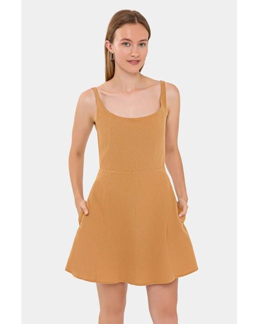 Hiccup Multicolor A-Line Spaghetti Strap Mini Dress With Back Cut-Out