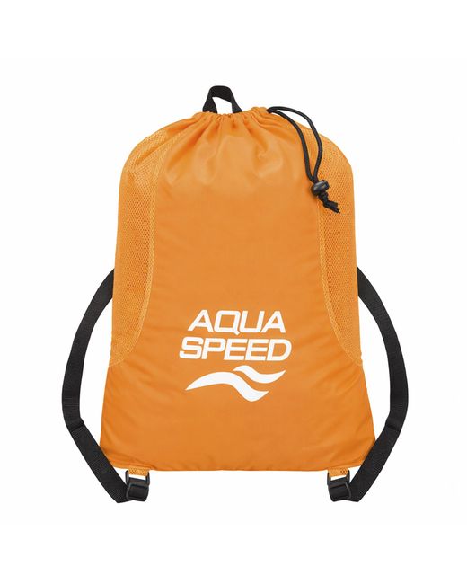 Aqua-Speed Yellow Large Mesh Pool Backpack for men