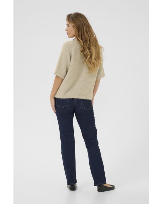 Kaffe Pullover Baggy Fit Cream in het Natural