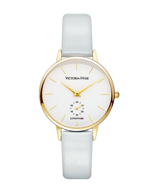 Victoria Hyde London Metallic Luxury Watch With Second Hand Design