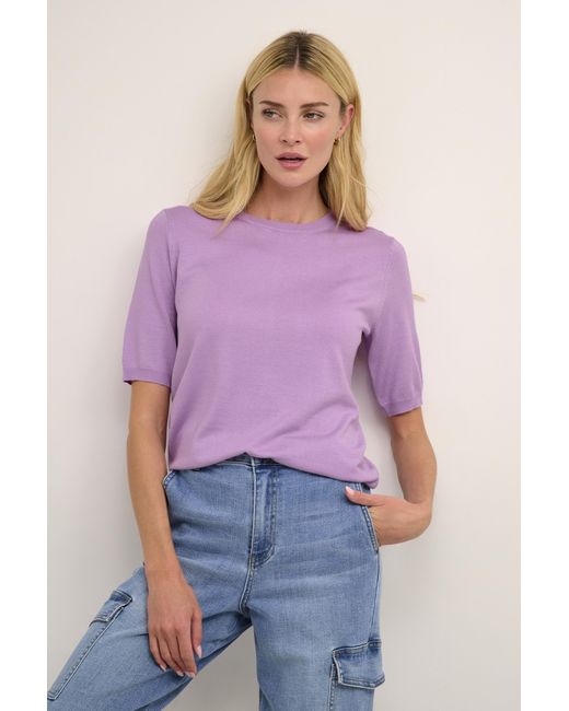 Kaffe Pullover Regular Fit Lilac in het Blue