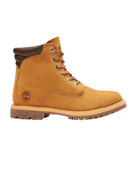 Timberland Waterdichte Leren Enkellaarzen in het Brown
