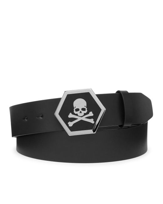 Philipp Plein Riem Skull in het Black voor heren