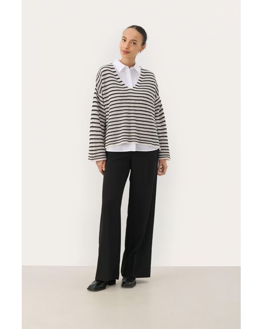 Part Two Pullover Regular Fit in het Blue