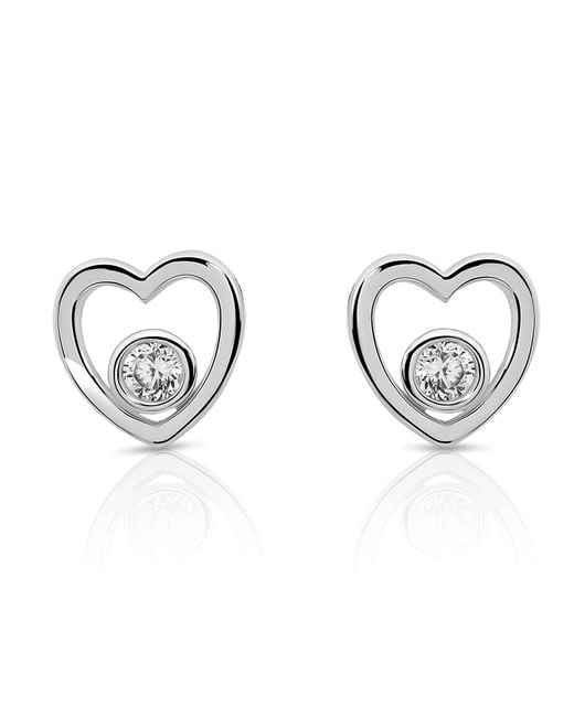 Orphelia Metallic 'Mila' 925 Sterling Stud Earrings