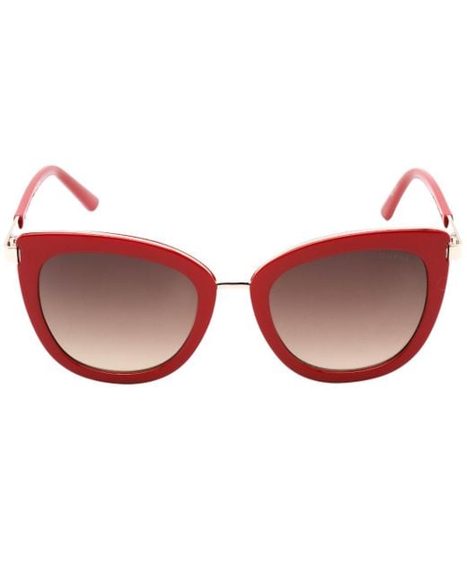 Guess Red Gradient Lens Sunglasses