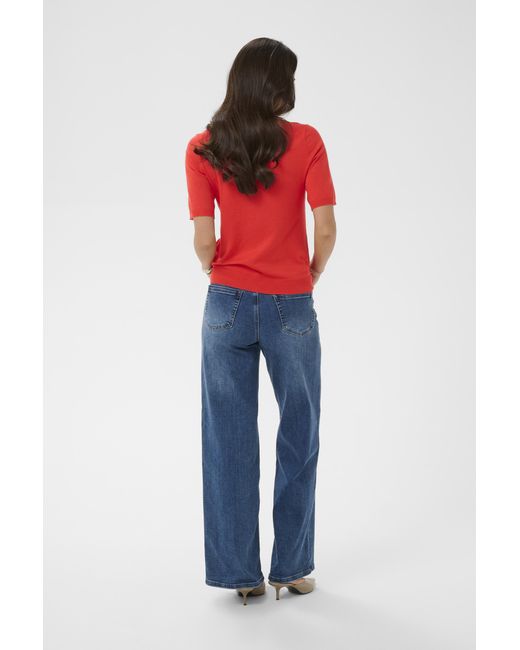 Kaffe Pullover Kalizza Pullover Regular Fit in het Red